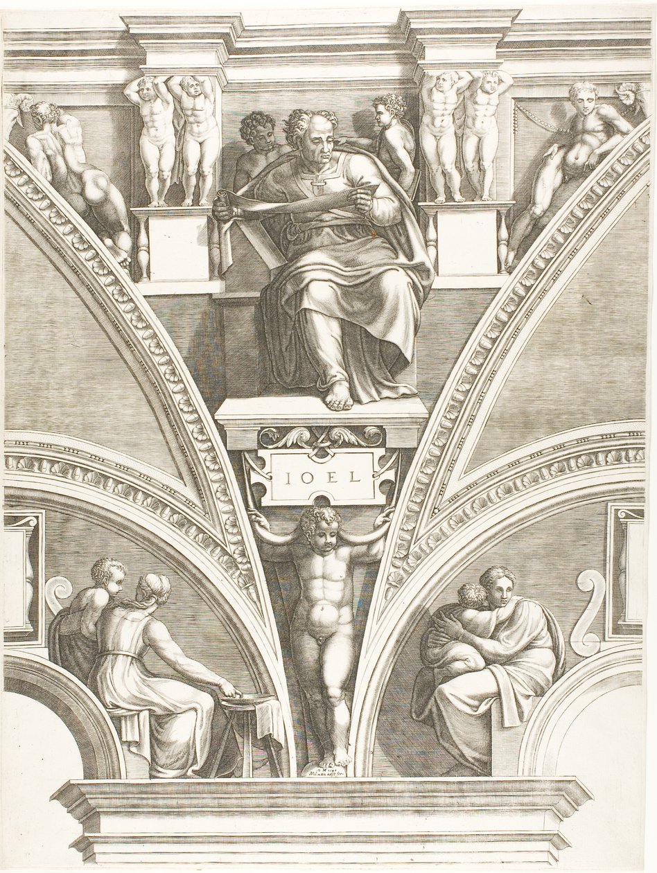 Prorok Joel od Giorgio Ghisi