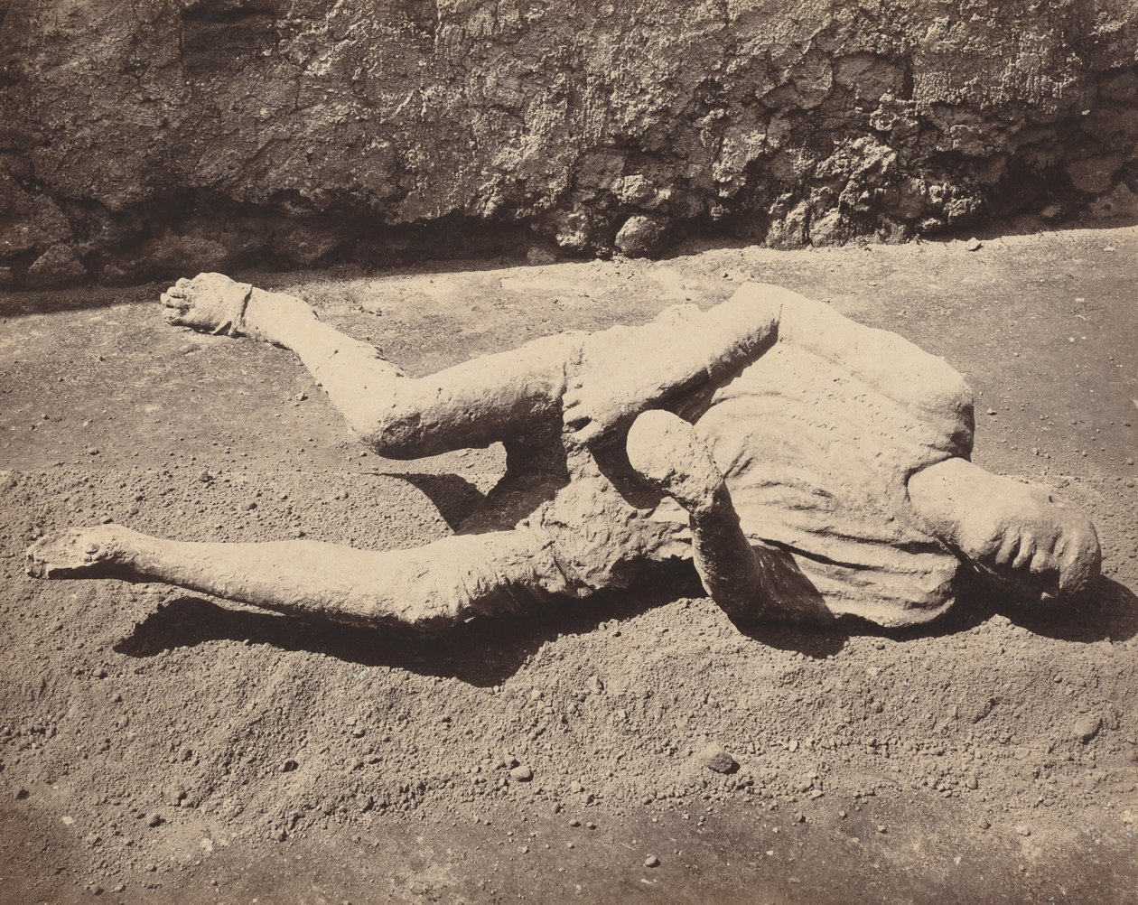 Lidské stopy, Pompeje (Lidské obsazení, Pompeje) od Giorgio Sommer