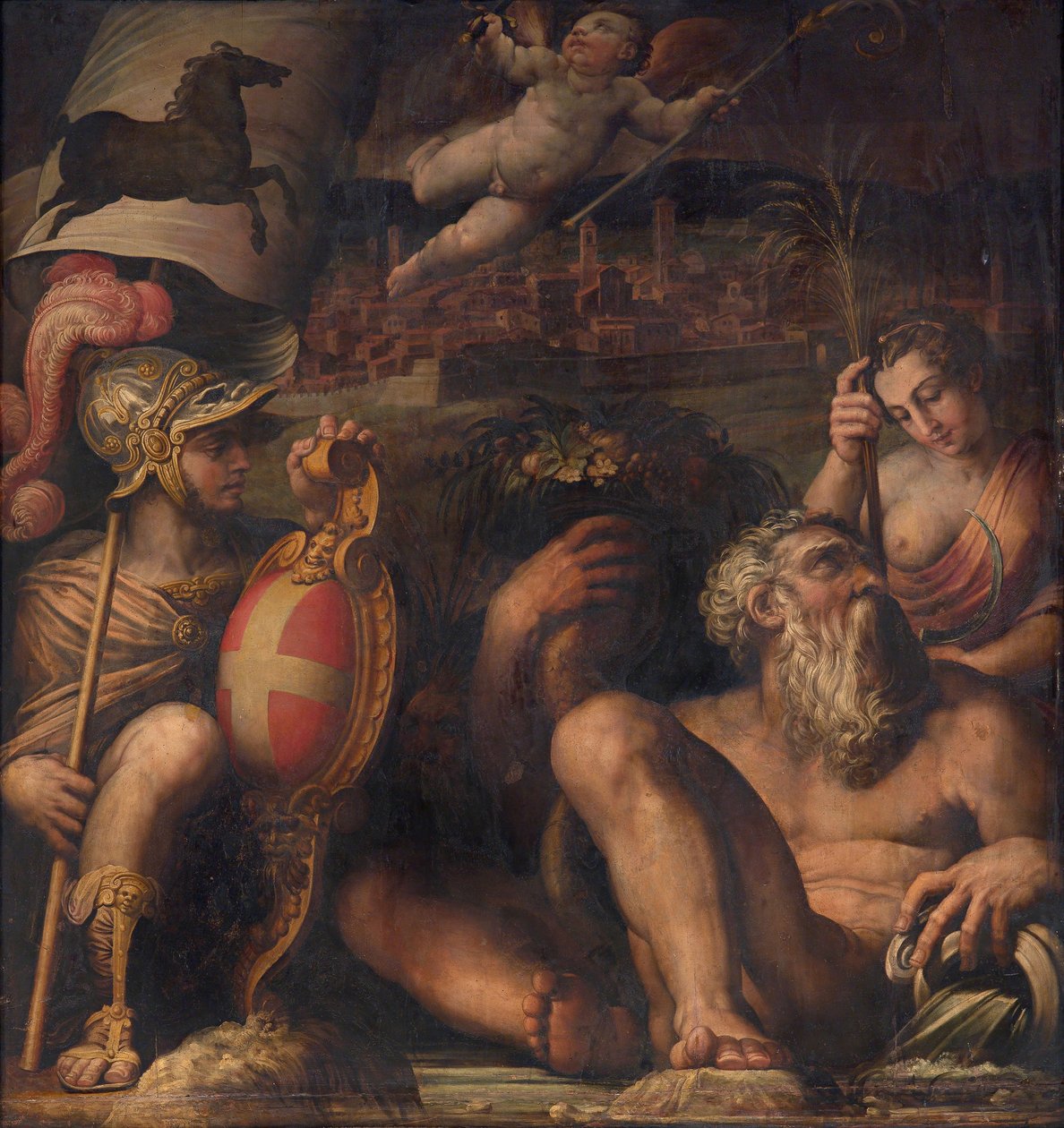 Alegorie Arezzo, 1563-1565 od Giorgio Vasari