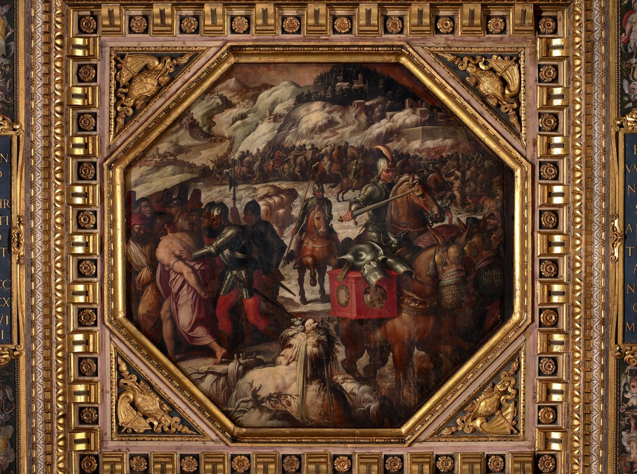 Porážka Benátčanů v Casentinu od Giorgio Vasari