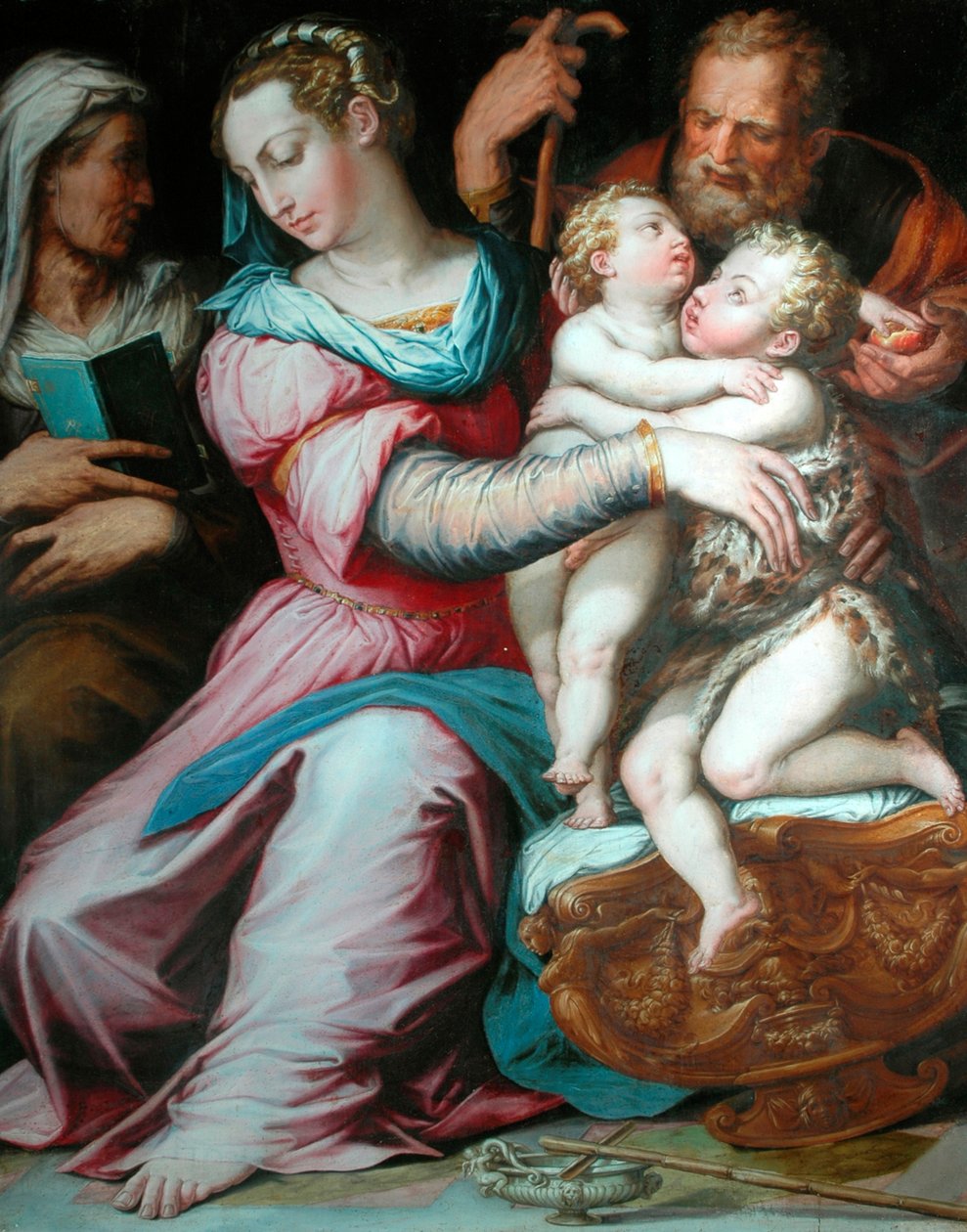 Svatá rodina se svatým Janem od Giorgio Vasari