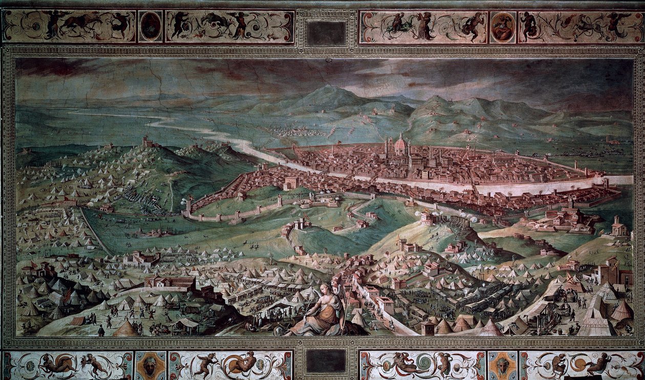 Obléhání Florencie od Giorgio Vasari