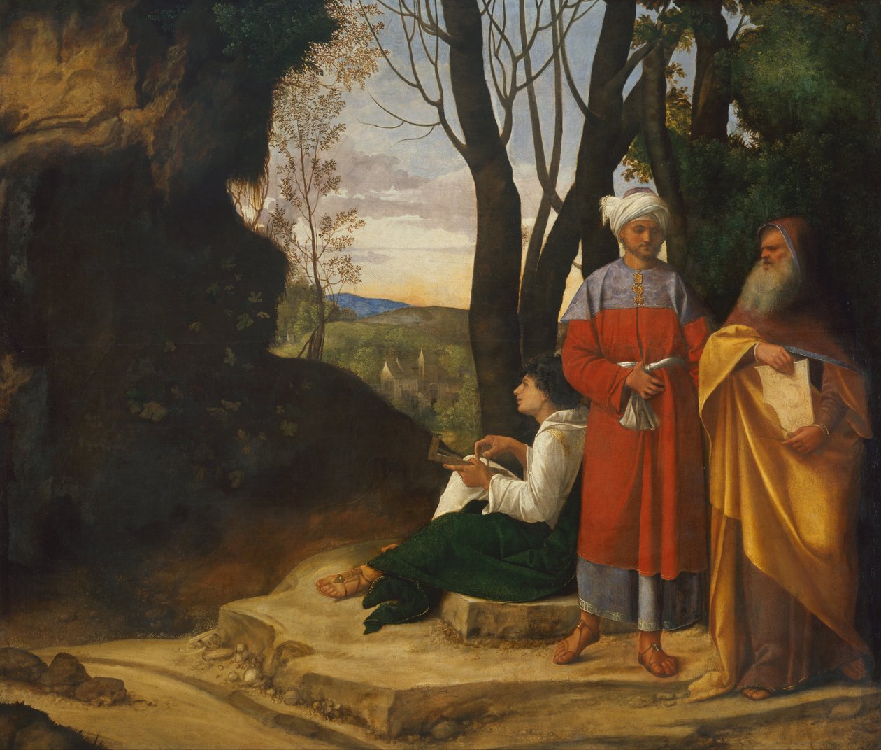 Tři filozofové od Giorgione da Castelfranco