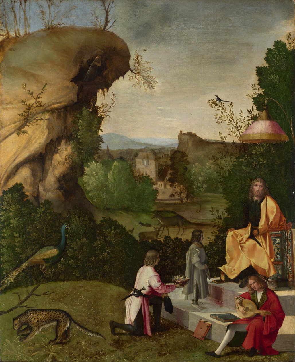 Pocta básníkovi, počátek 16. století. od Giorgione,