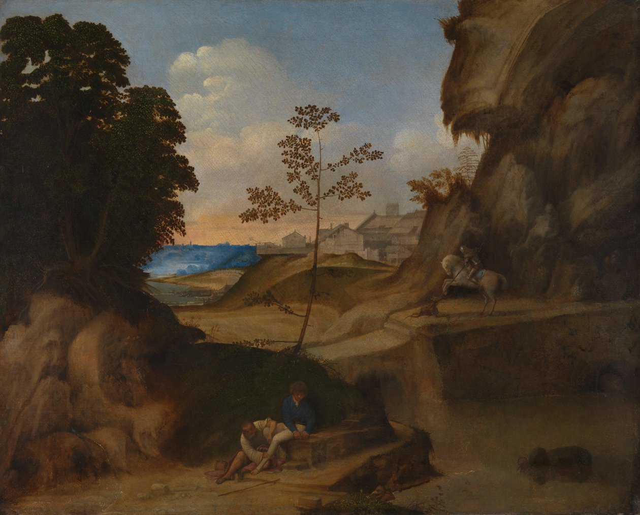 Italsky: Il Tramonto (Západ slunce) od Giorgione