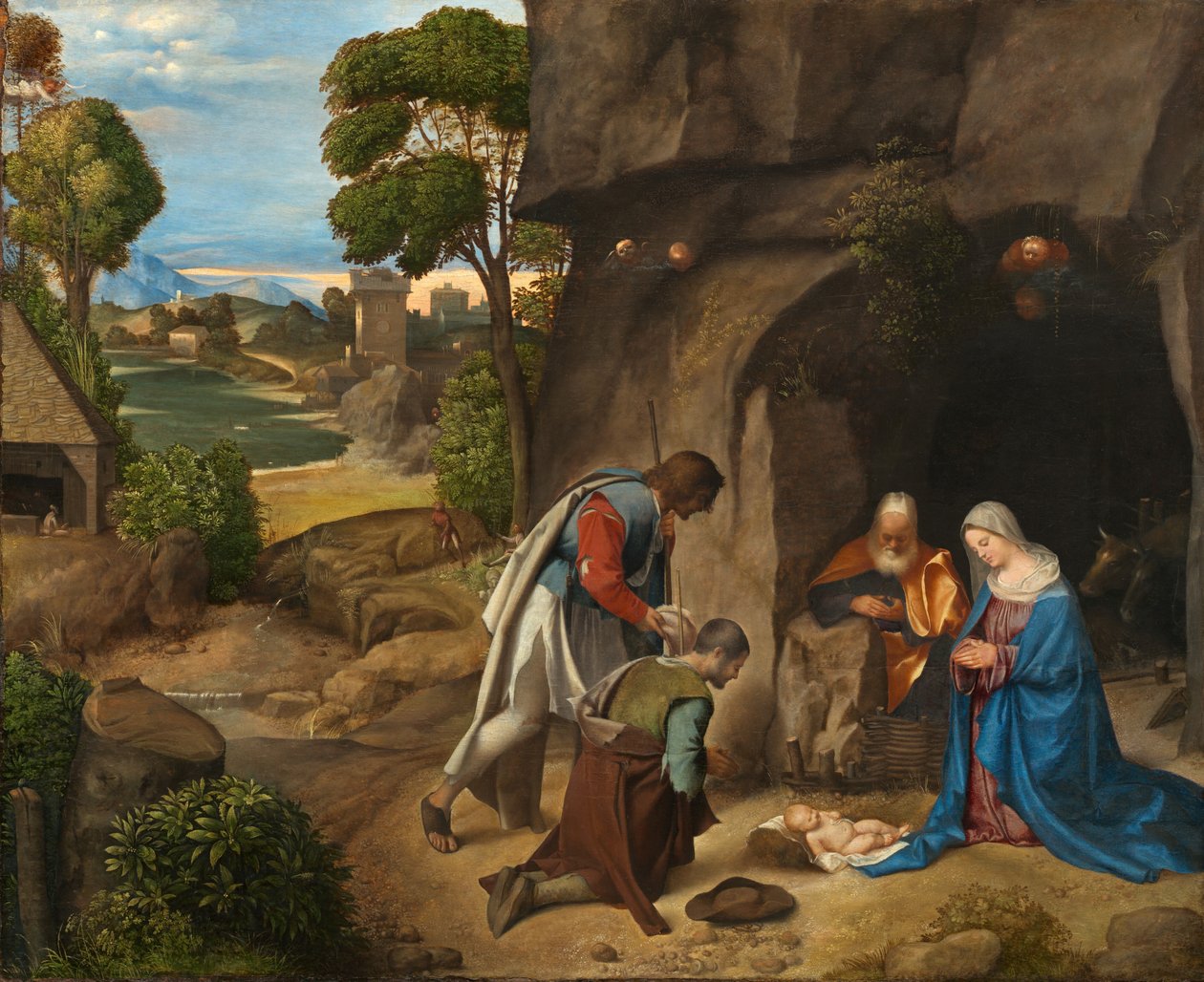 Klanění pastýřů, 15051510. od Giorgione