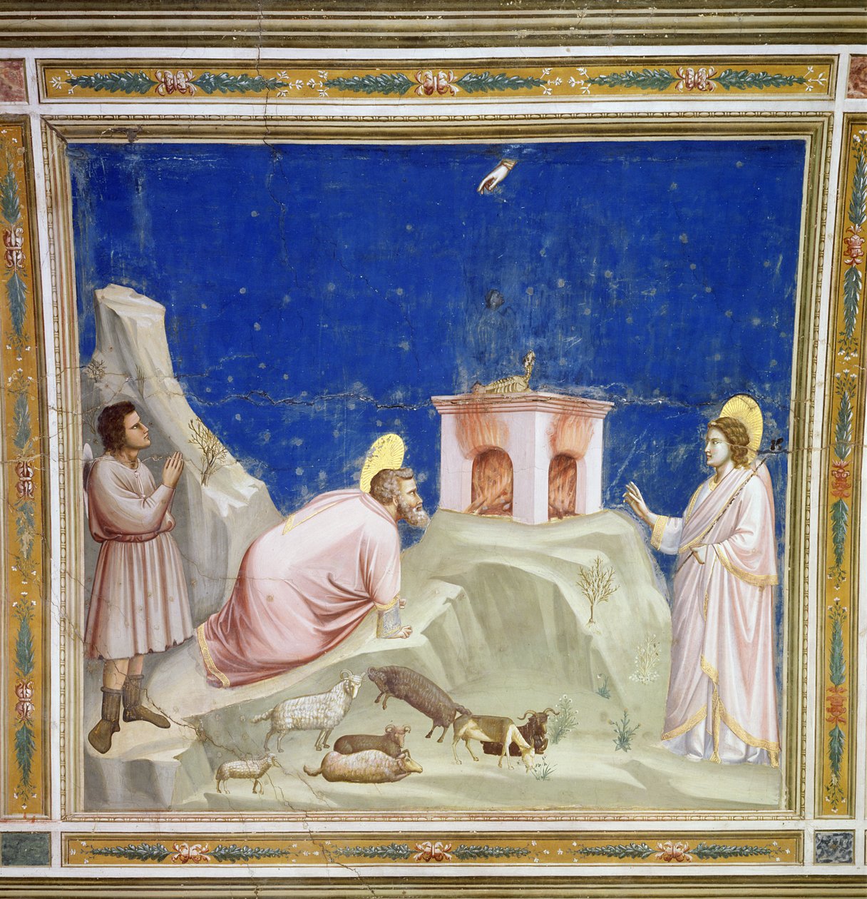 Joachimova oběť, asi 1305 od Giotto di Bondone