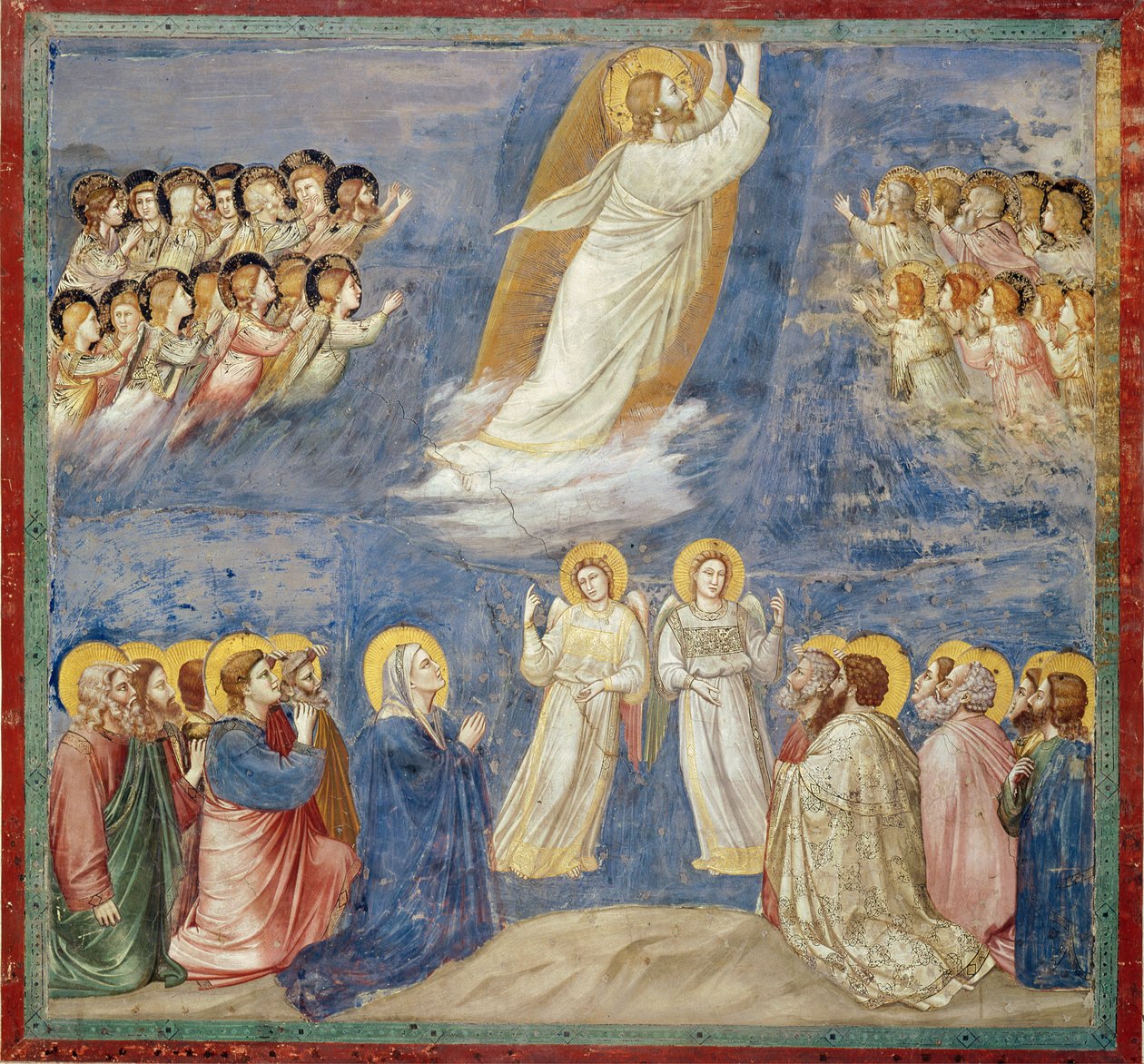 Nanebevstoupení, kolem 1305 od Giotto di Bondone
