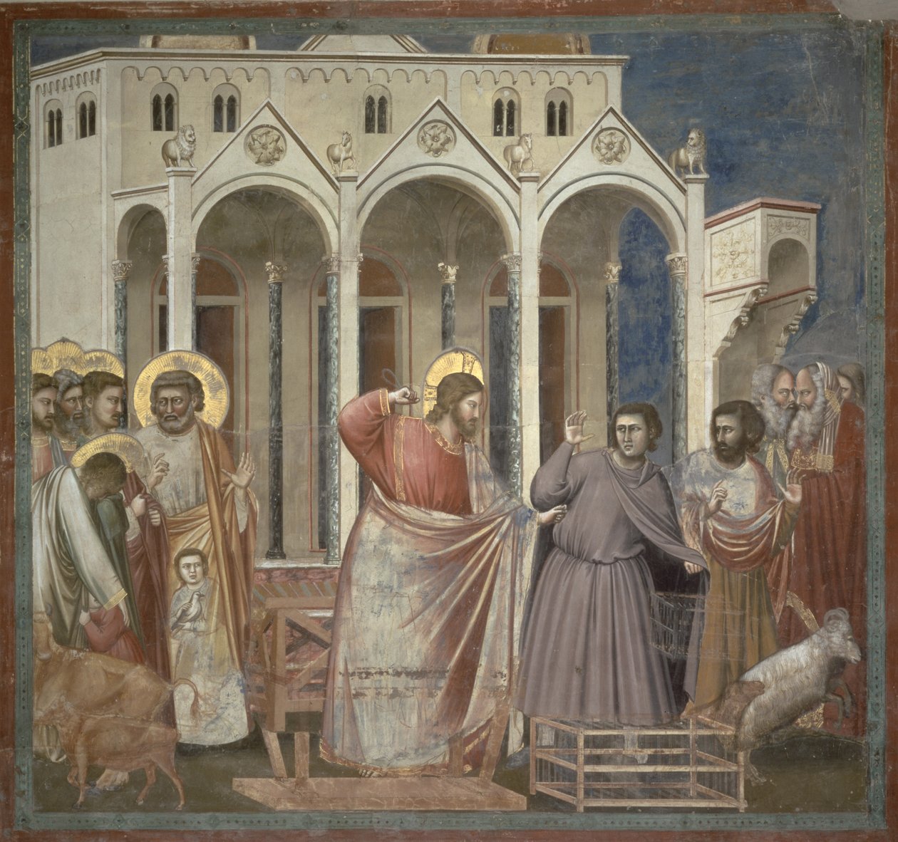 The Cleansing of the Temple, c.1305 od Giotto di Bondone