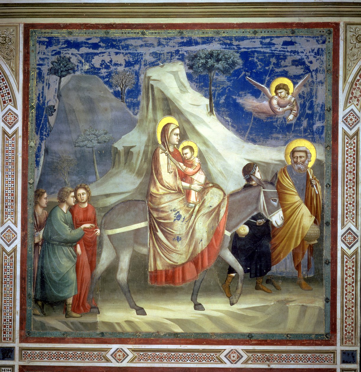 Útěk do Egypta, asi 1305 od Giotto di Bondone