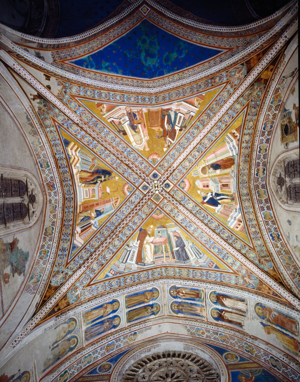 Trezor čtyř učitelů církve, c.1297 od Giotto di Bondone