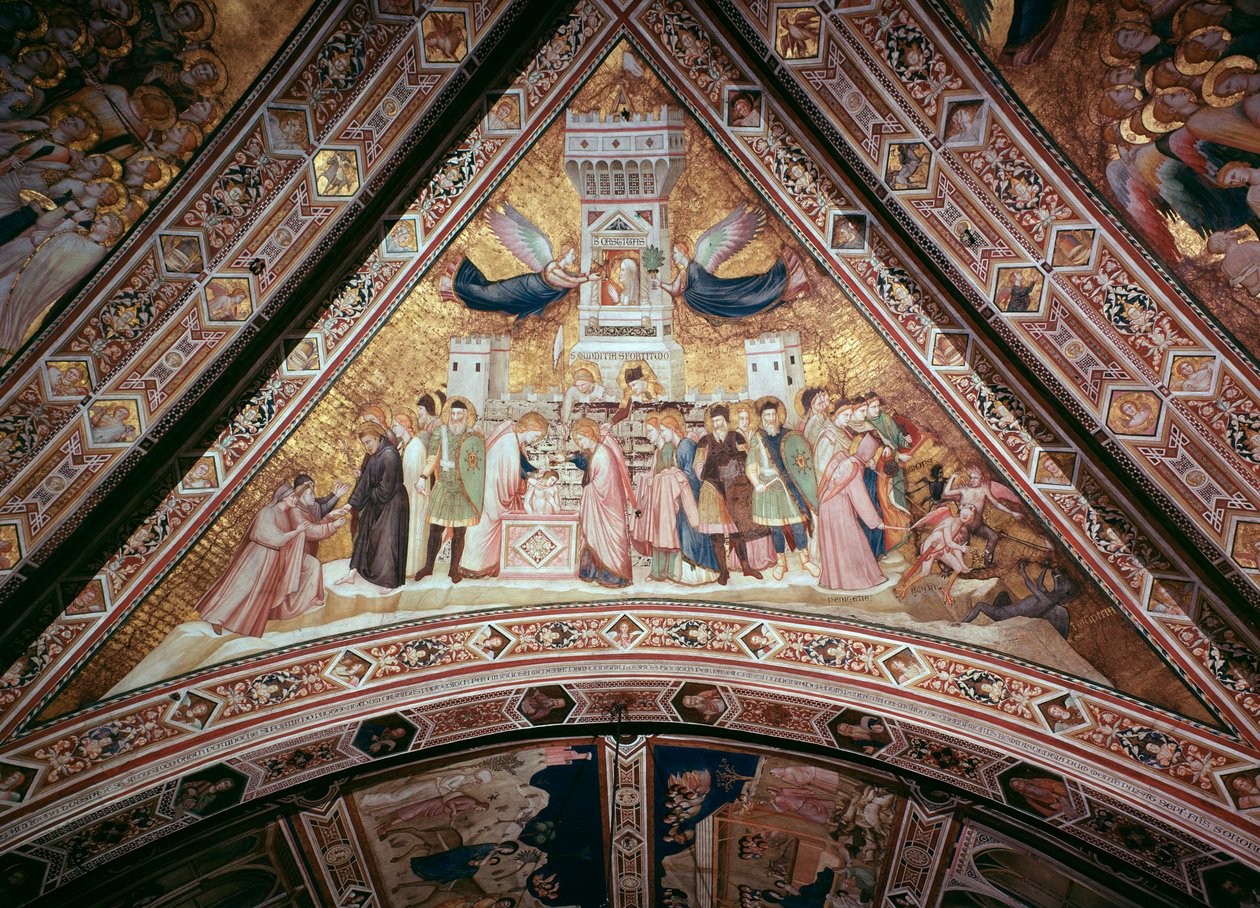 Alegorie cudnosti (Fresco od Giotto (c.1266 1337)