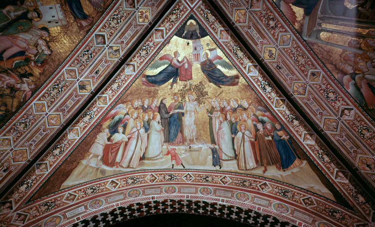Alegorie chudoby (Freska od Giotto (c.1266 1337)