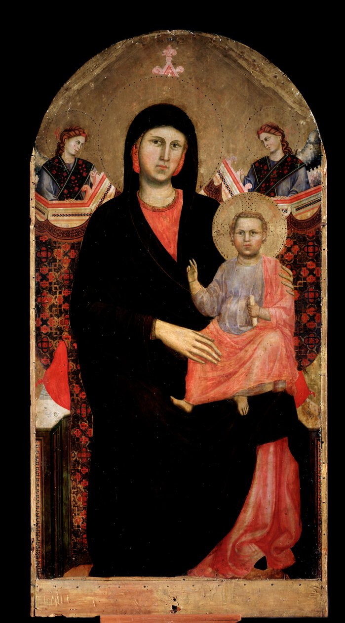 Panna a dítě (Malba od Giotto (c.1266 1337)