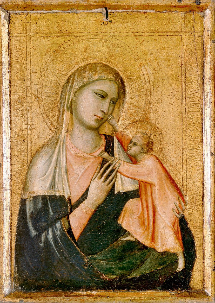 Panna a dítě, c1310 od Giotto