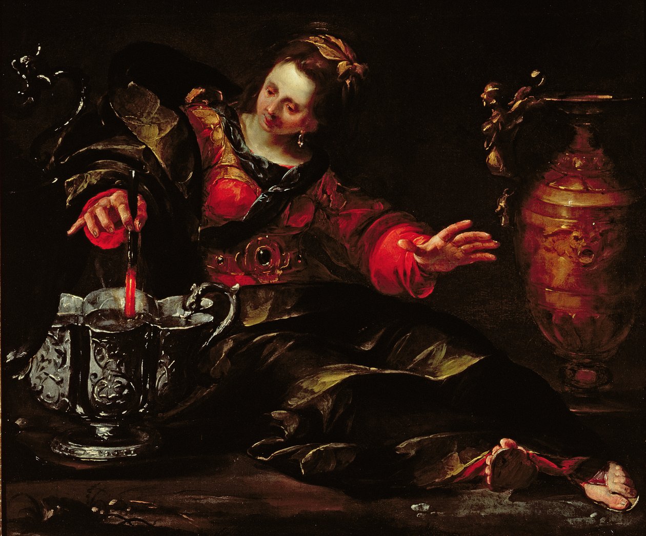 Víno Circe Mulling, kolem roku 1630 od Giovacchino Assereto