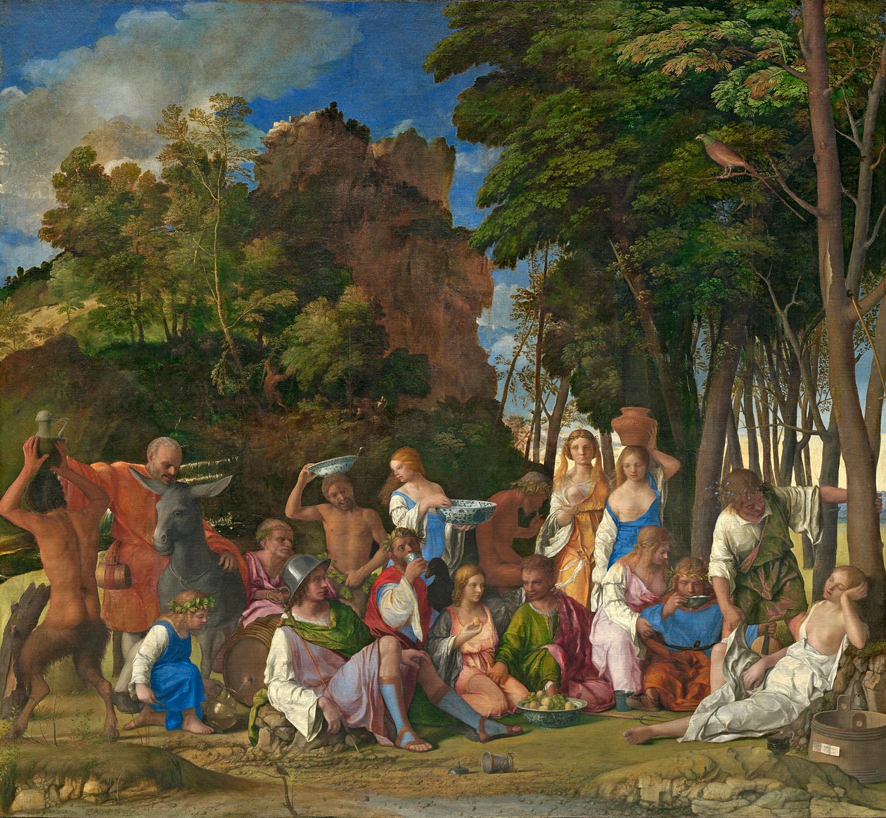 Svátek bohů, 1514-29 od Tiziano Vecelli