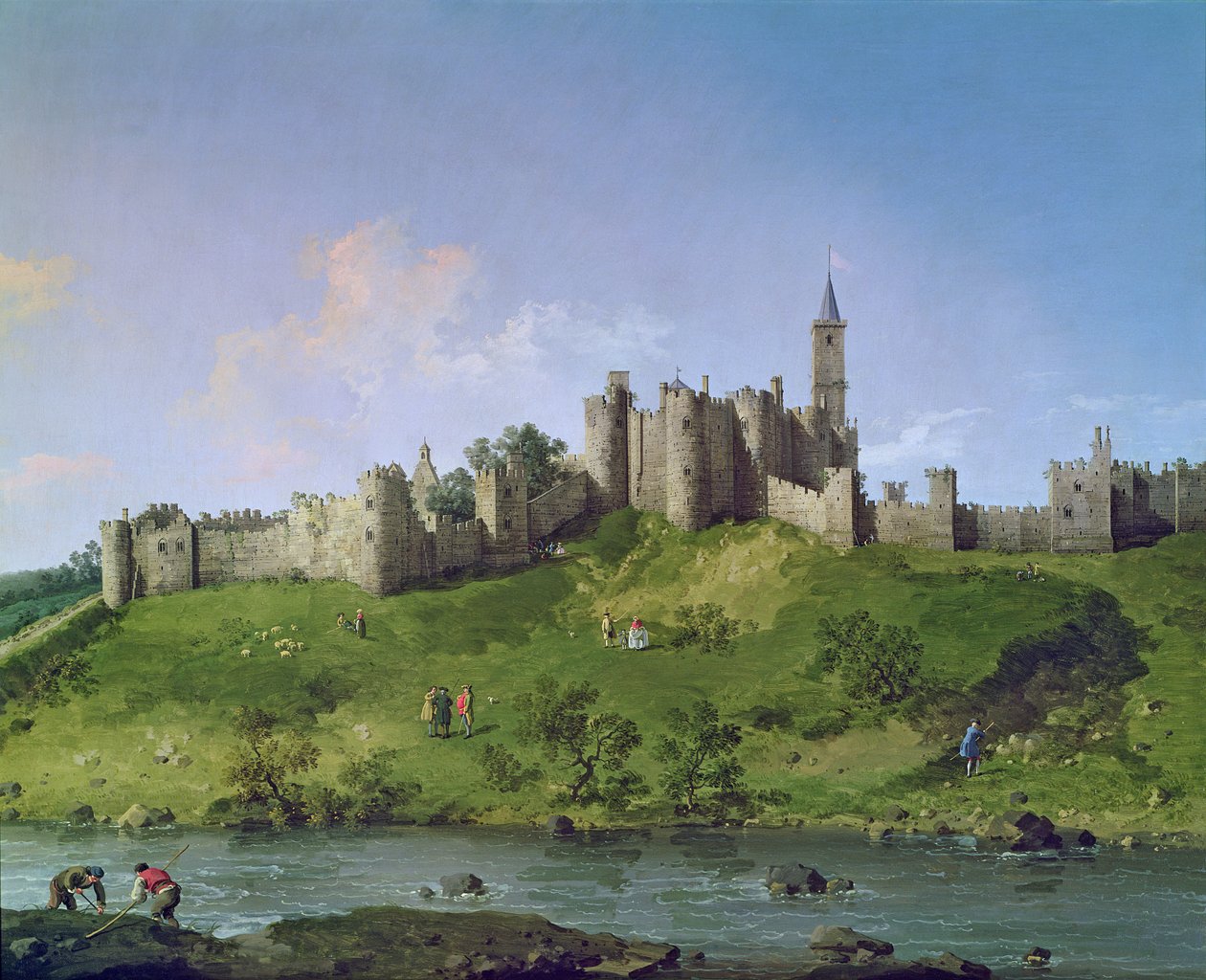 Hrad Alnwick od Giovanni Antonio Canal
