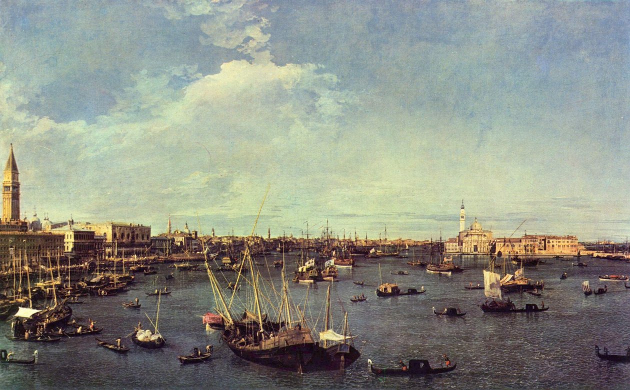 Přístav San Marco od Giovanni Antonio Canal