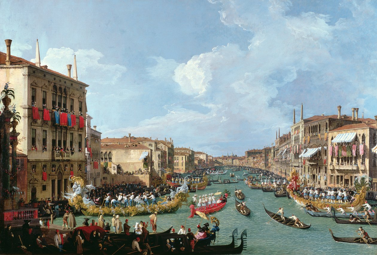 Regata na Canal Grande od Giovanni Antonio Canal