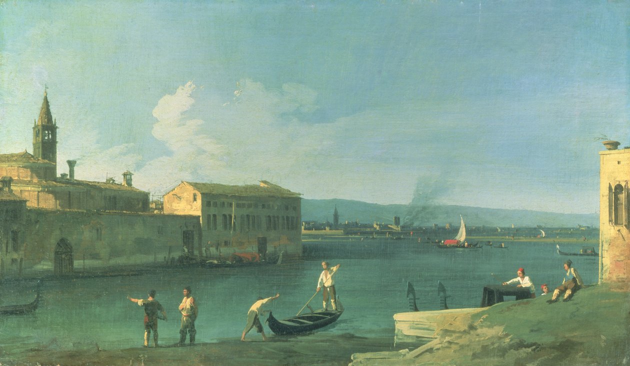 Pohled na San Michele v Isola, Benátky od Giovanni Antonio Canal