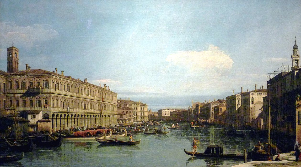 Pohled na Grand Canal od Giovanni Antonio Canal