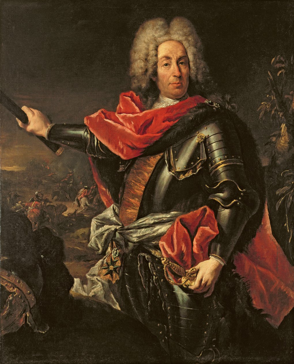 Generál hrabě Johann Matthias von der Schulenburg od Giovanni Antonio Guardi