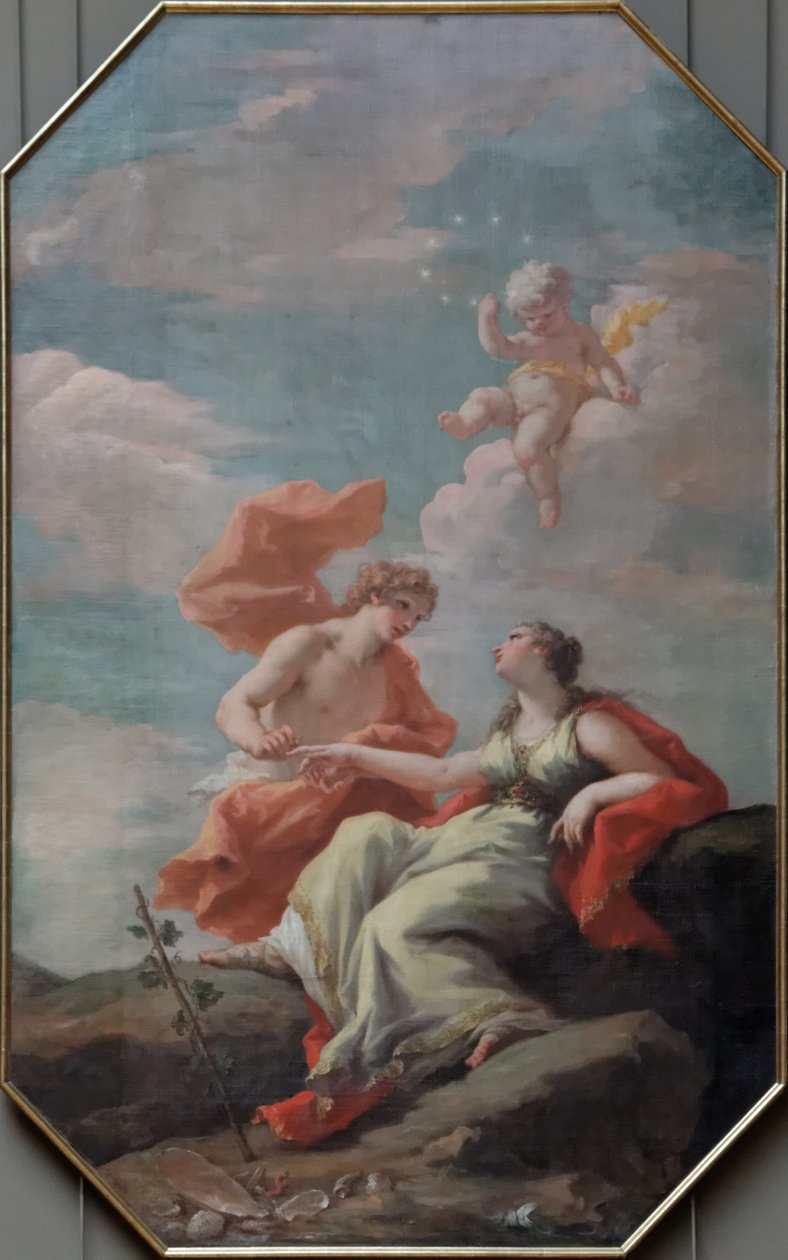 Bakchus a Ariadna od Giovanni Antonio Pellegrini
