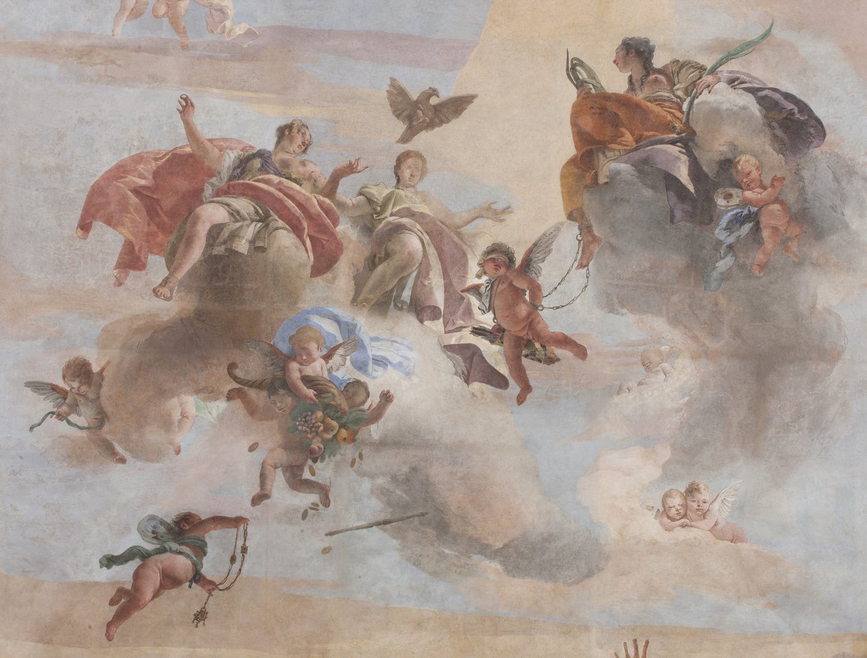 The Fall of the Demons, Stories of Scipio, detail, 1731 (detail of 3498337) od Giovanni Battista Tiepolo