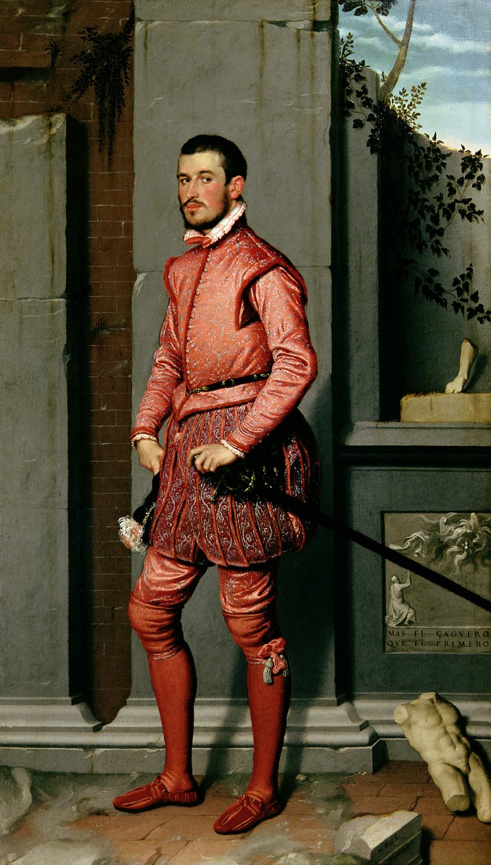 Portrét Giana Gerolama Grumelliho, italského státníka a šlechtice, 1560 od Giovanni Battista Moroni