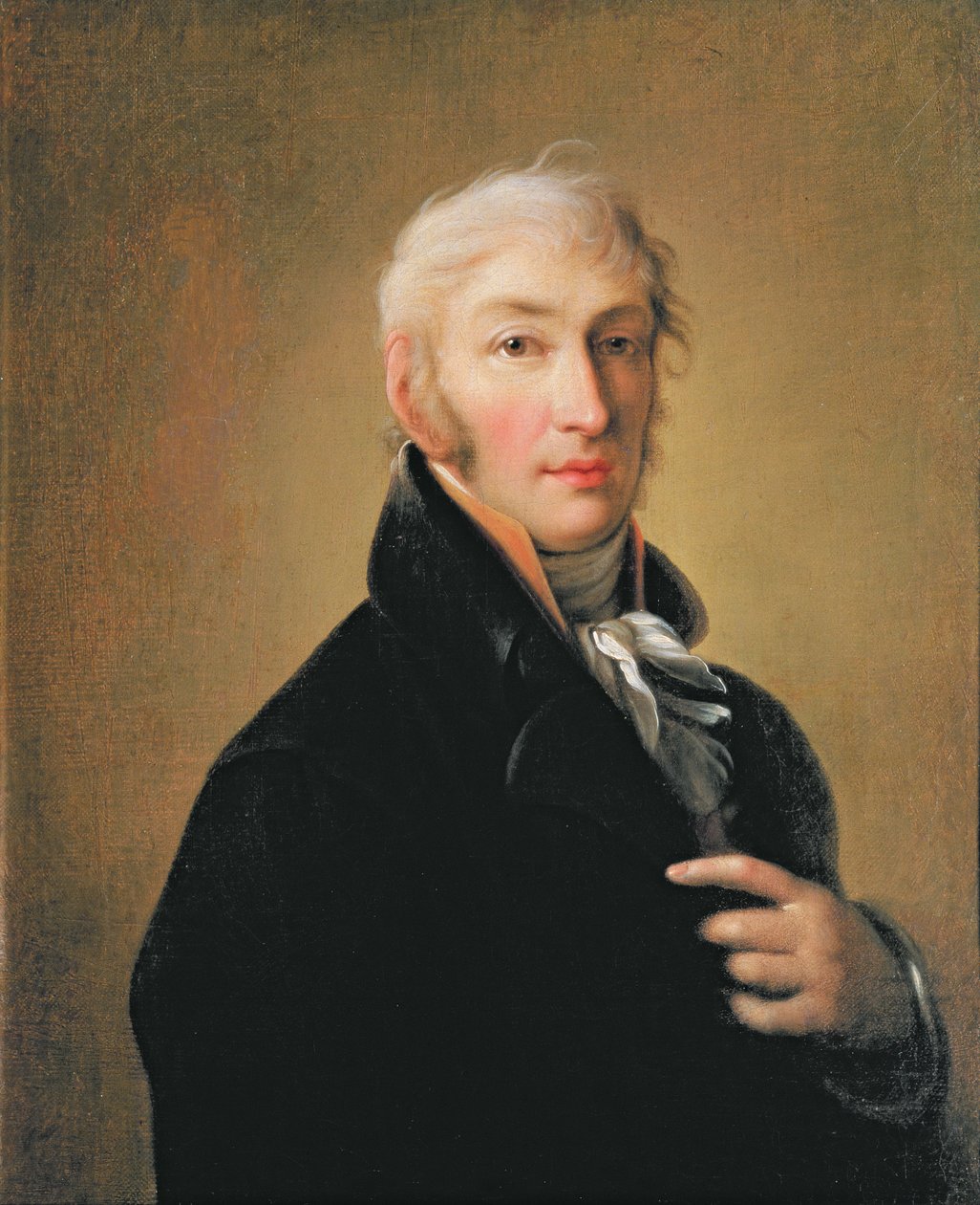Portrét Nikolaje Michajloviče Karamzina (1766-1826), 1805 od Giovanni Battista Ortolani Damon