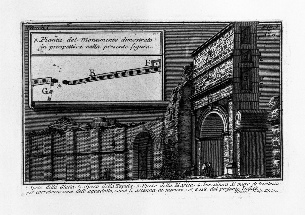 Aqua Julia od Giovanni Battista Piranesi