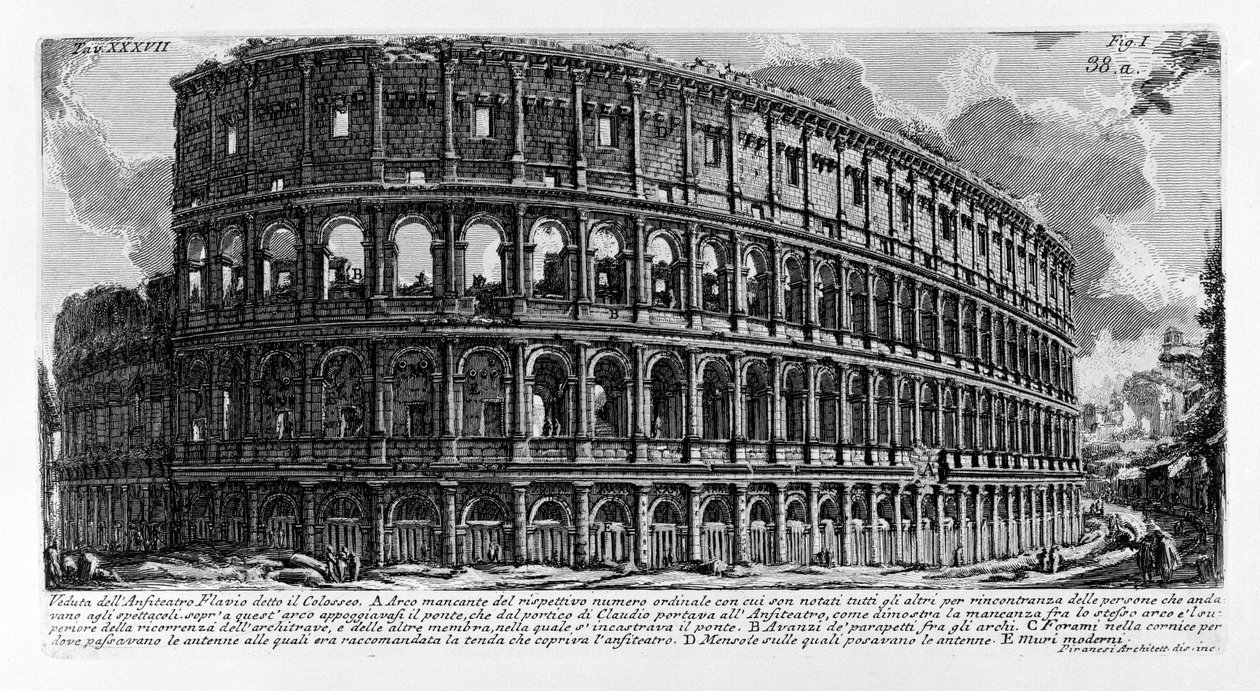 Koloseum od Giovanni Battista Piranesi