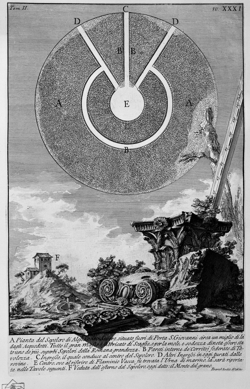 Monte del Grano od Giovanni Battista Piranesi