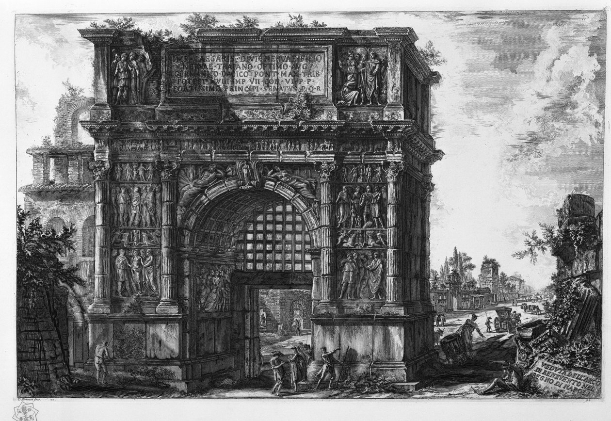 Pohled na Benevento oblouk v Neapolském království od Giovanni Battista Piranesi