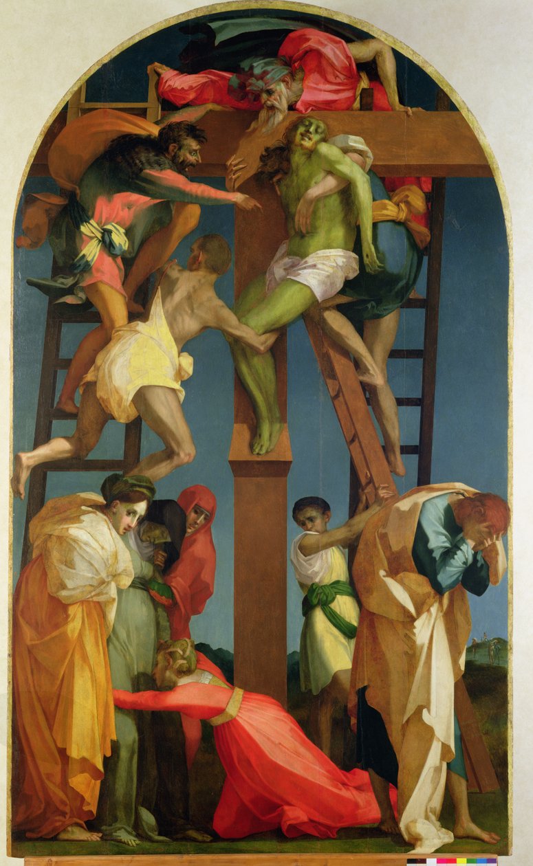 Sestup z kříže, 1521 (podrobnosti viz 85136) od Giovanni Battista Rosso Fiorentino