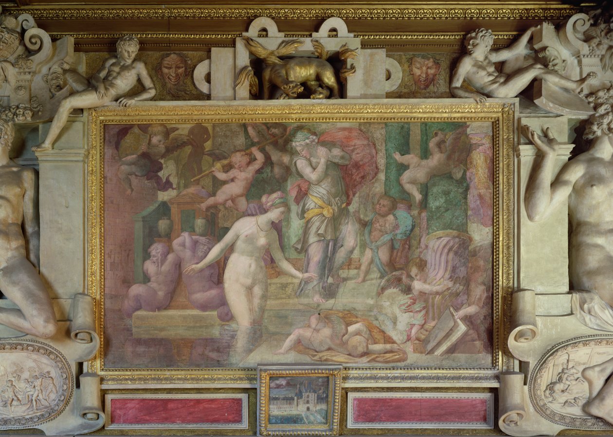 Venuše u fontány, z Galerie Francois I, 1535-40 od Giovanni Battista Rosso Fiorentino