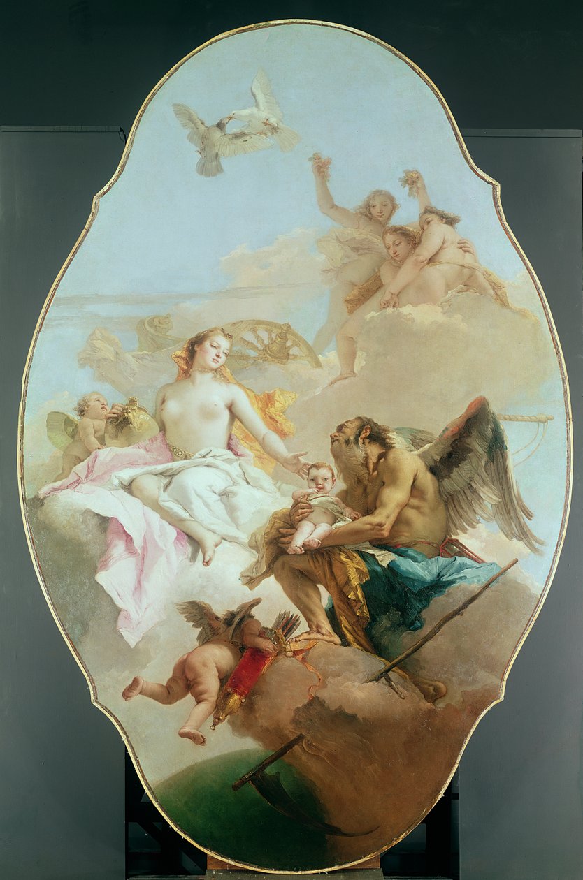 Alegorie s Venuší a časem, c.1754-58 od Giovanni Battista Tiepolo