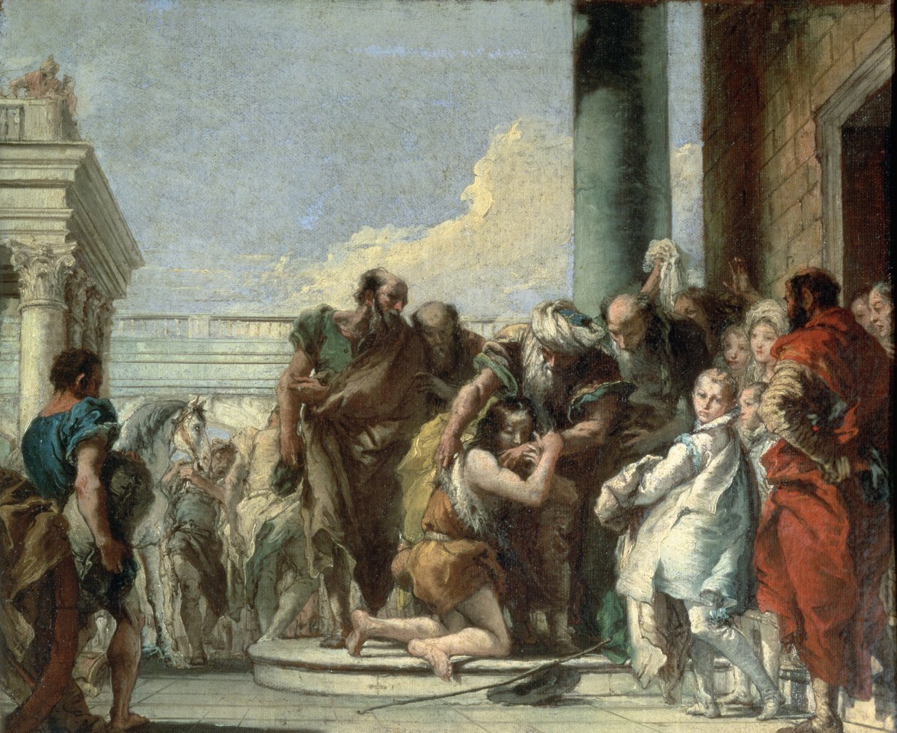 Návrat marnotratného syna, 1780 od Giovanni Battista Tiepolo