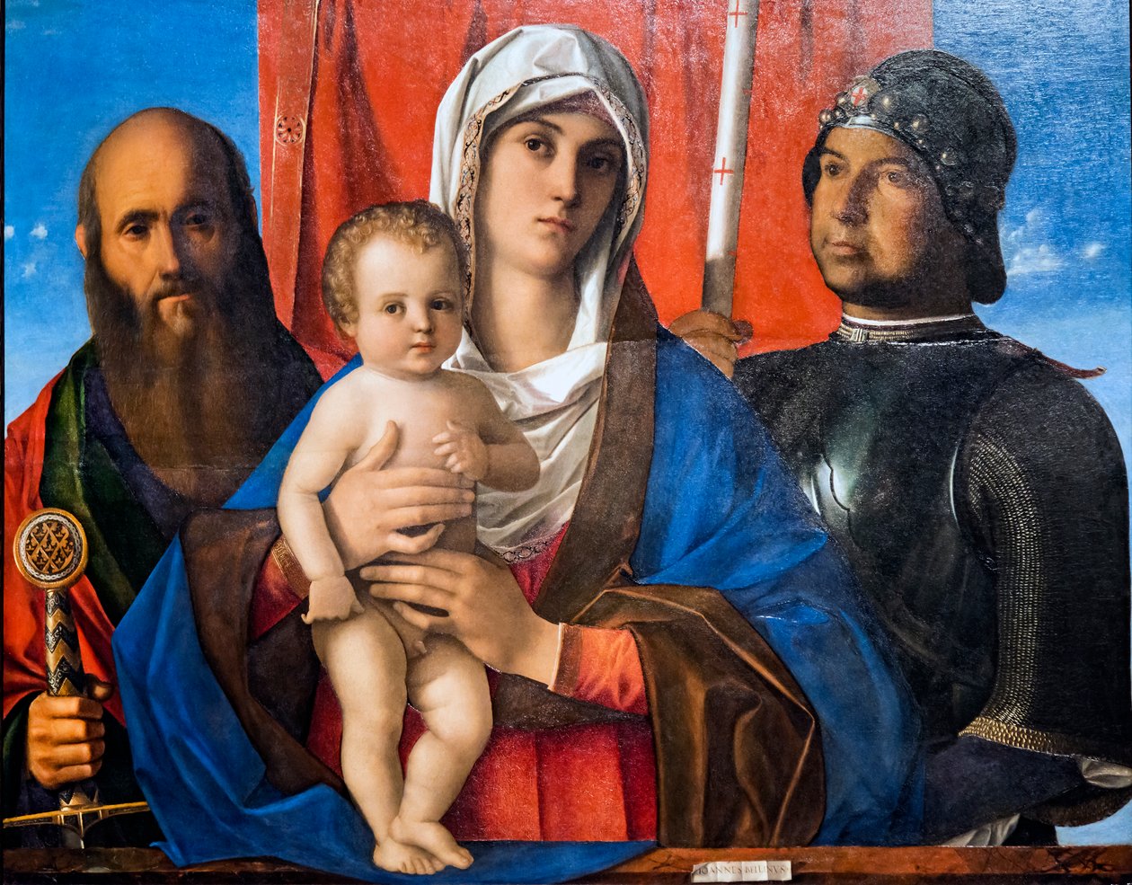 Madonna a dítě se svatým Paulem a svatým Jiřím od Giovanni Bellini