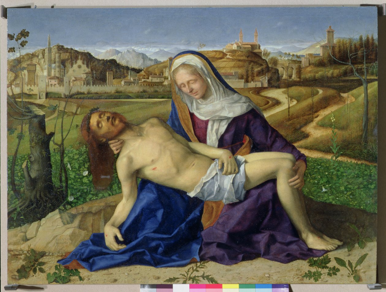 Pieta, kolem 1505 (po restaurování po roce 1996) od Giovanni Bellini