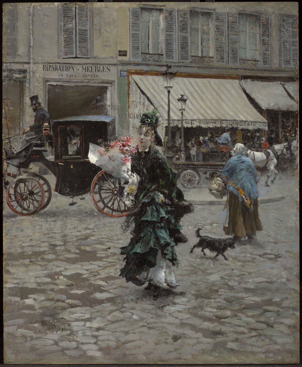 Přecházet ulici od Giovanni Boldini