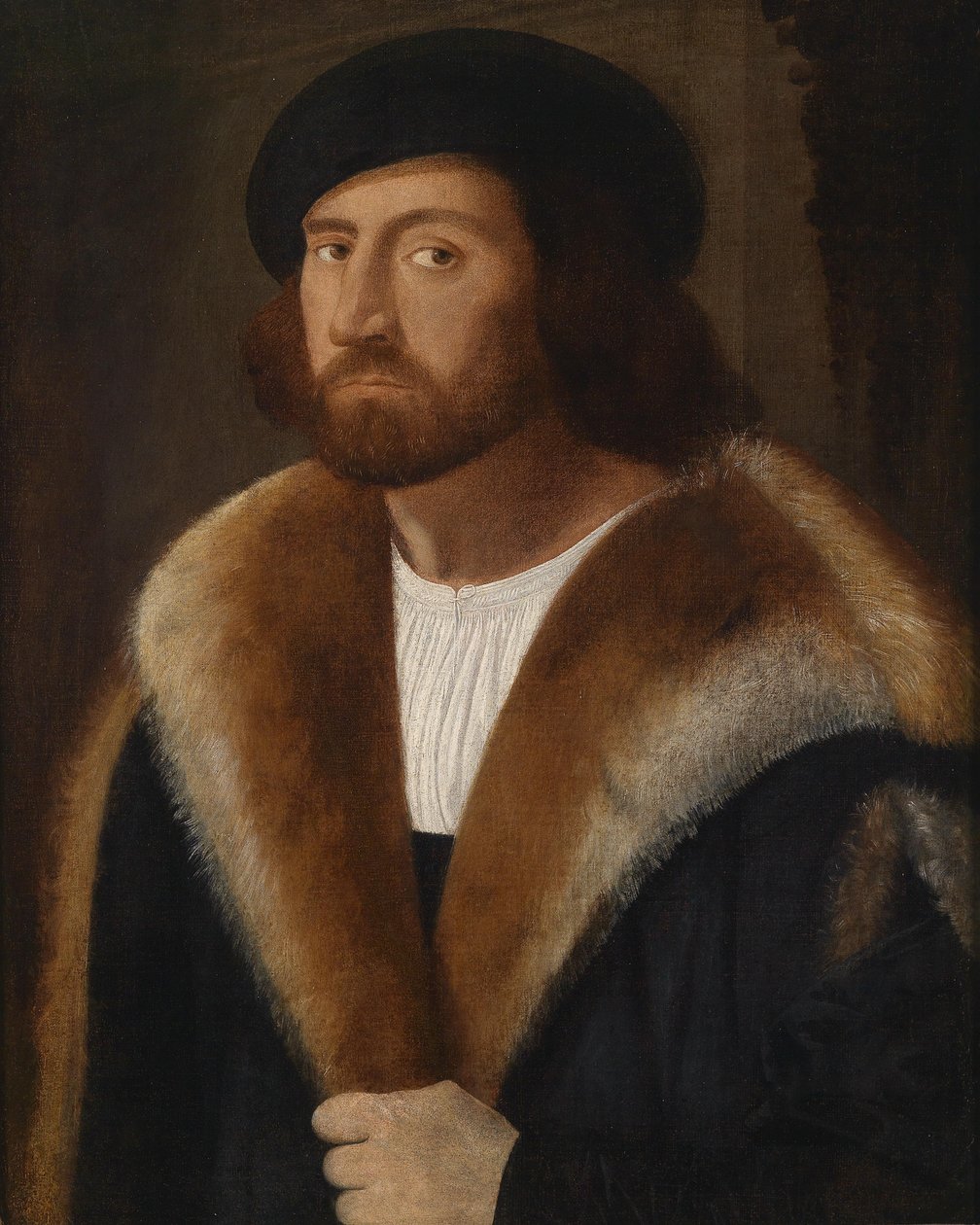 Portrét gentlemana s Barrettem od Giovanni de Busi Cariani