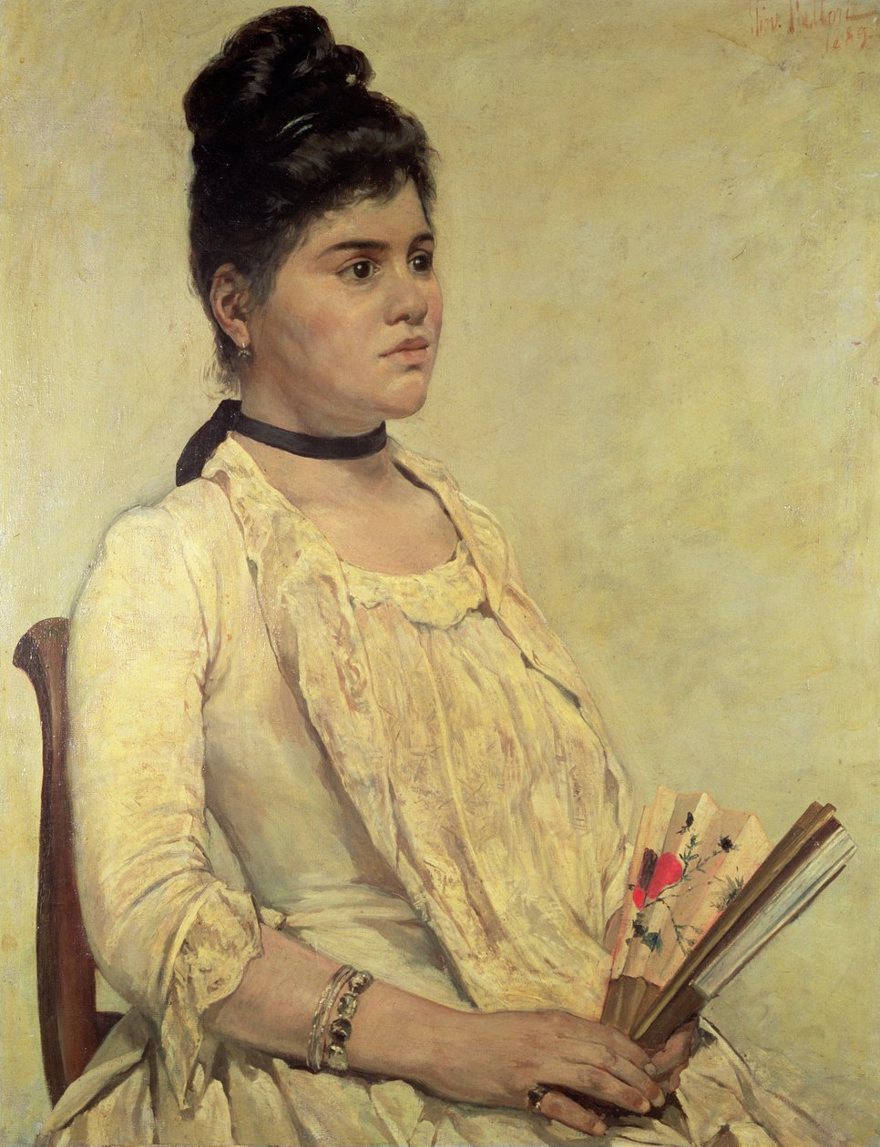 Portrét nevlastní dcery, 1889 od Giovanni Fattori