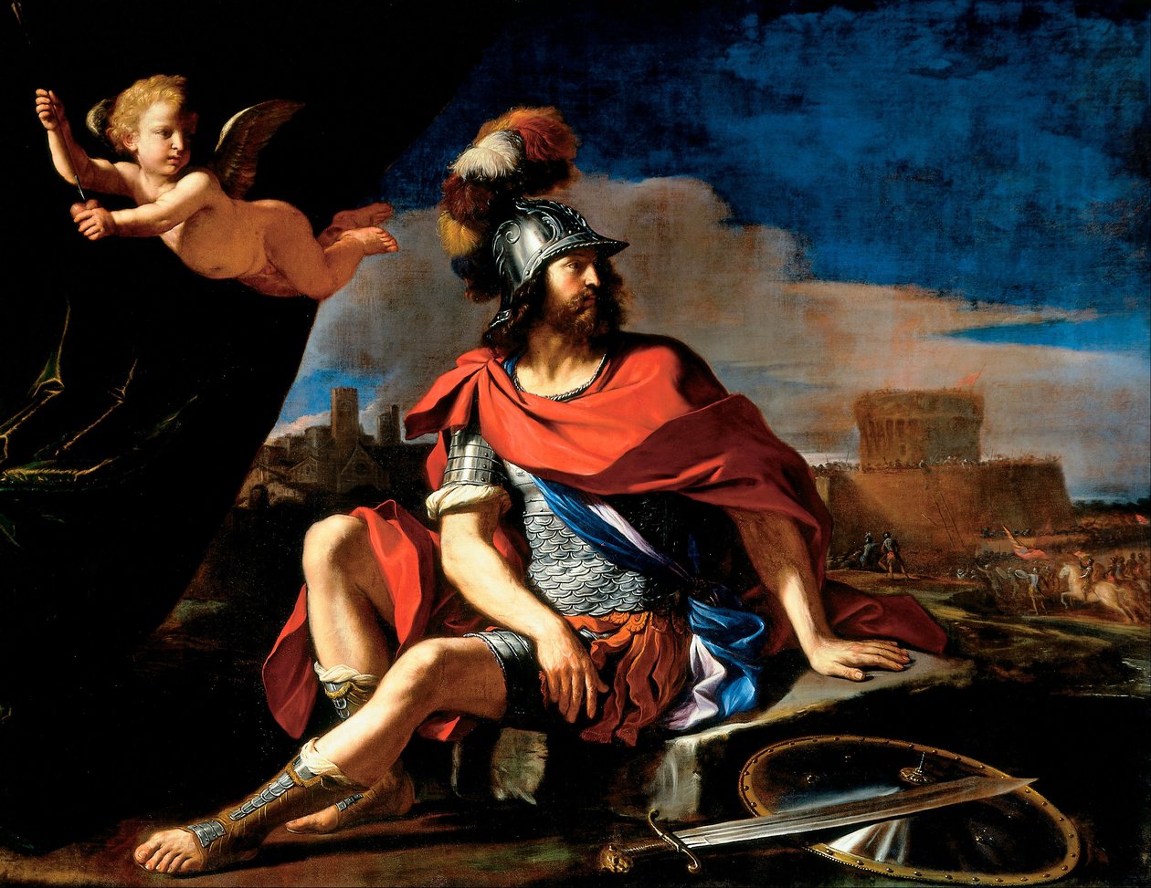 Mars s Amorem od Giovanni Francesco Barbieri