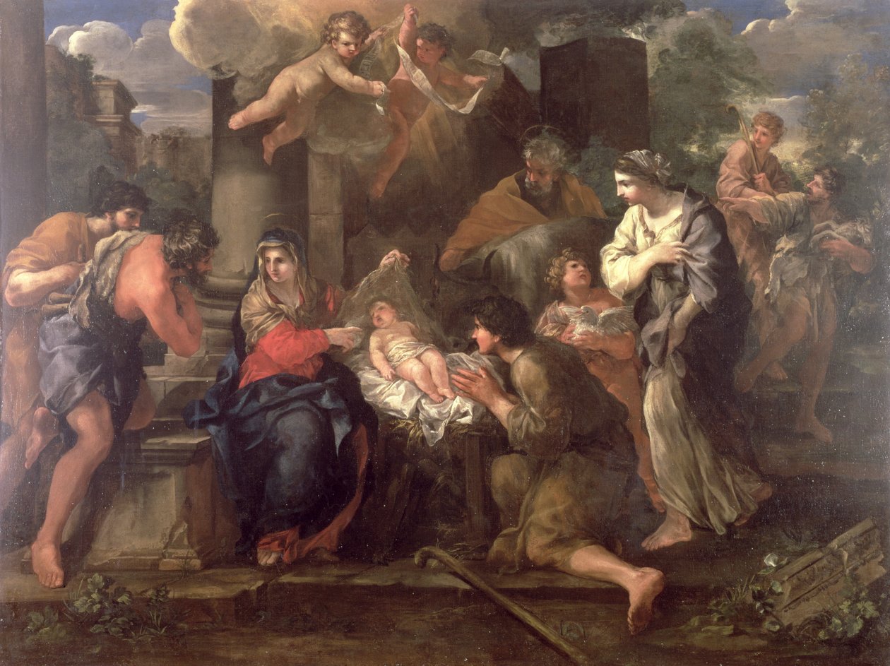 Klanění pastýřů od Giovanni Francesco Romanelli