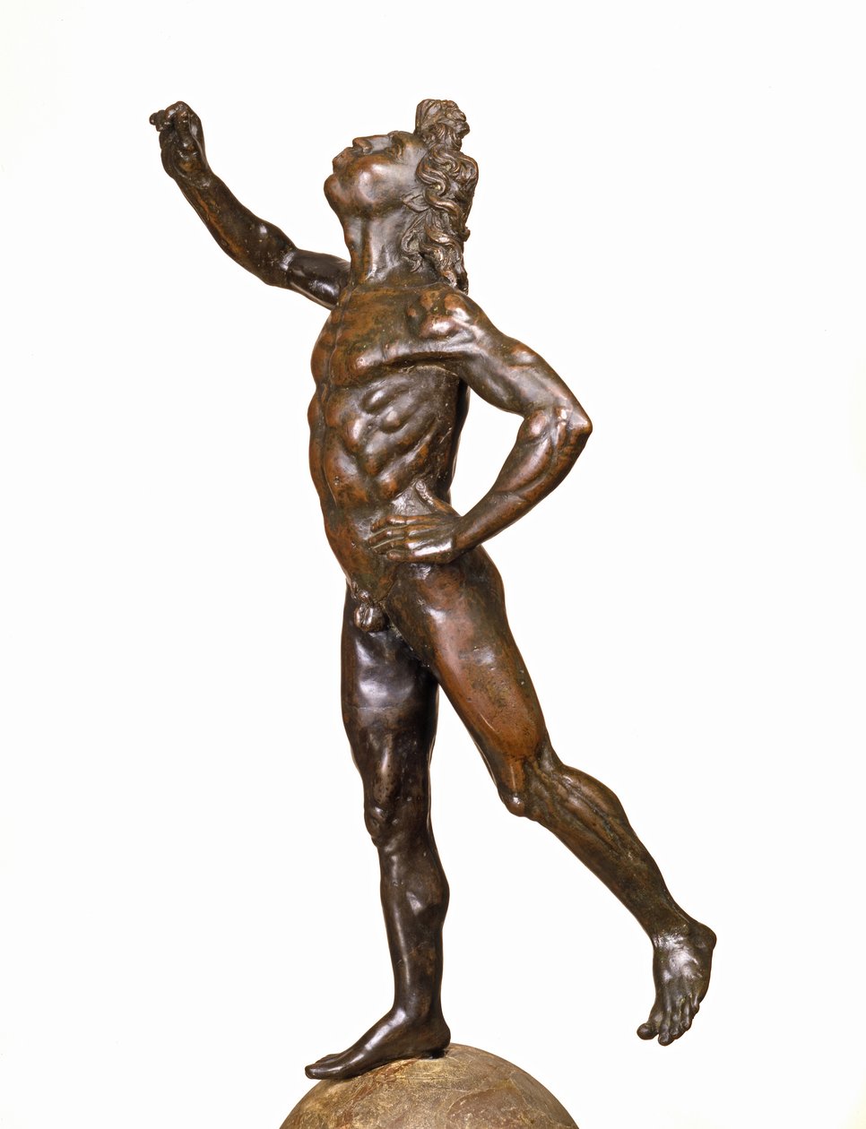 Mercury Taking Flight, cca 1515 (slitina mědi, brekcie a dřevo) od Giovanni Francesco Rustici