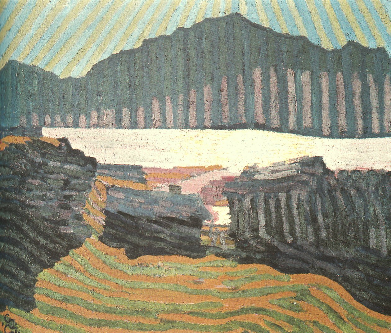Pohled na Capolago Ticino od Giovanni Giacometti