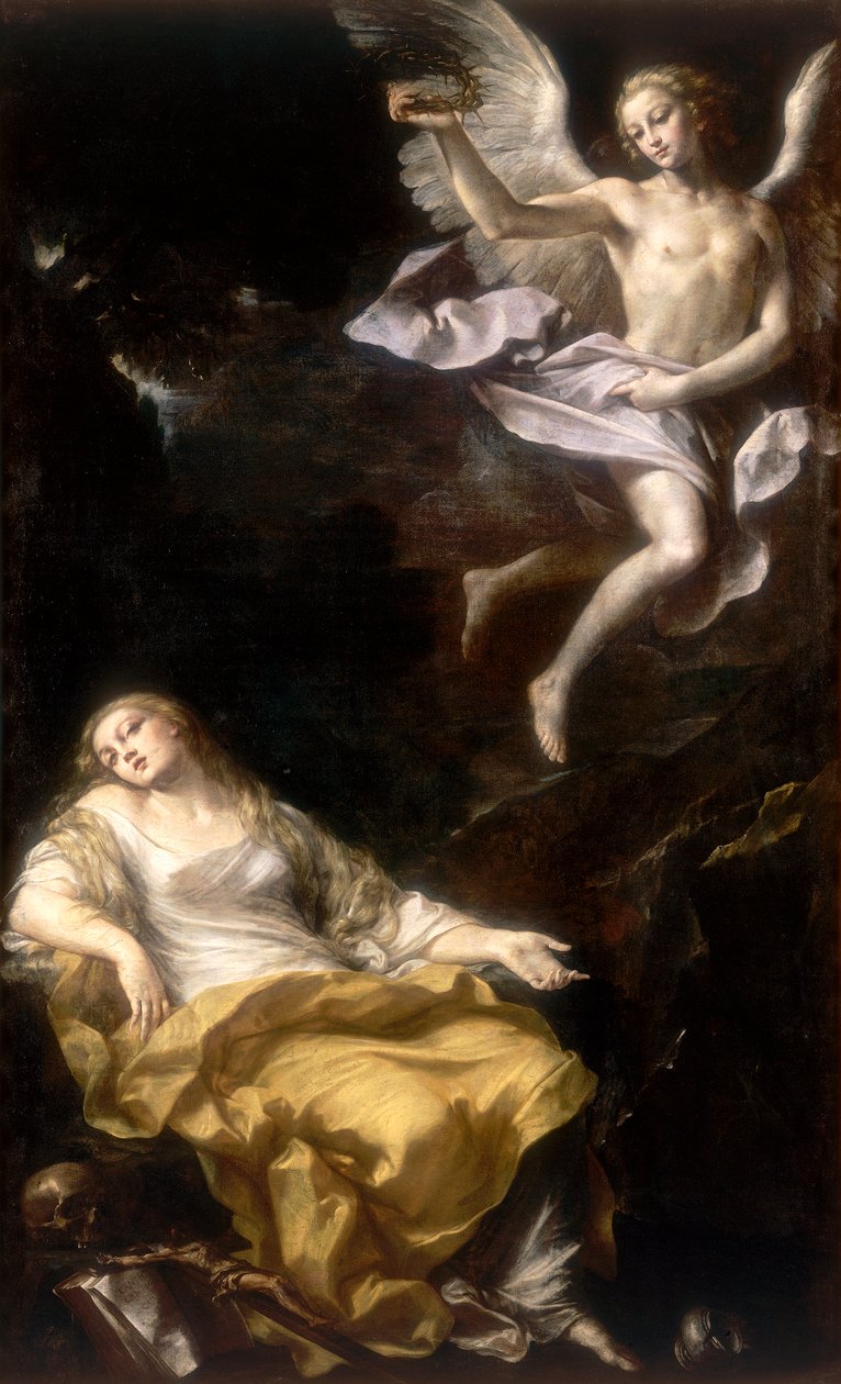 Marie Magdaleny, dílo Gian Gioseffo Dal Sole, konzervované v Galleria Estense v Modeně od Giovanni Gioseffo da Sole