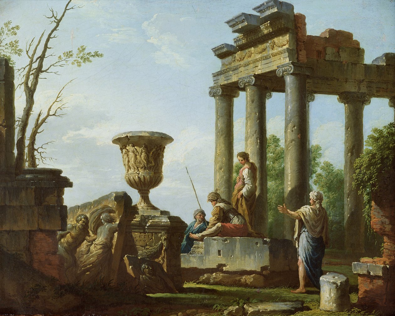 Architektonické ruiny, c.1715 od Giovanni Paolo Pannini